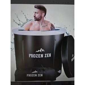 Frozen Zen Portable Ice Bath Tub‎ For Athletes w/Lid, XL 105 Gallons